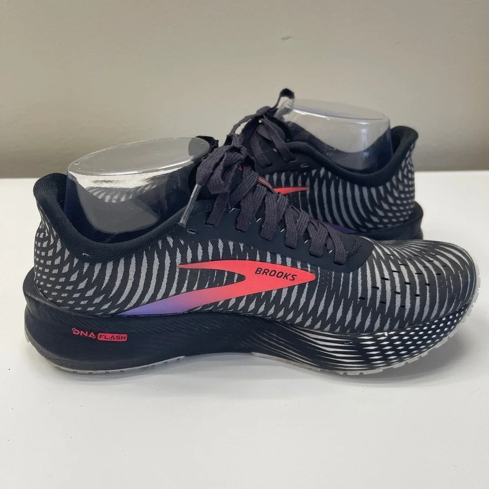 Brooks Hyperion Tempo Womens 6.5 Black Pink Training Running Shoes 1203281B026